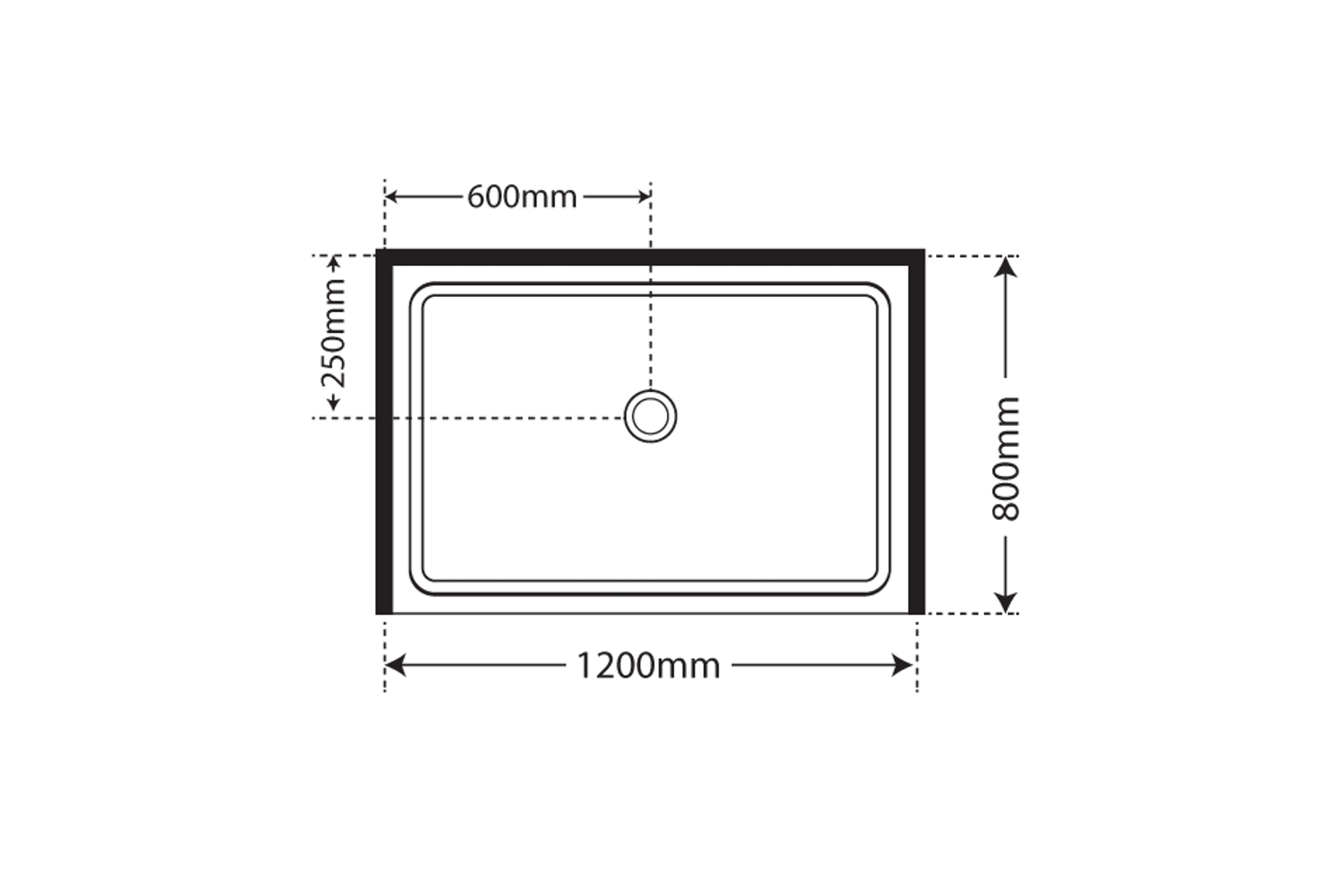 Horizon Alcove (3 Sided) Pivot Door Shower