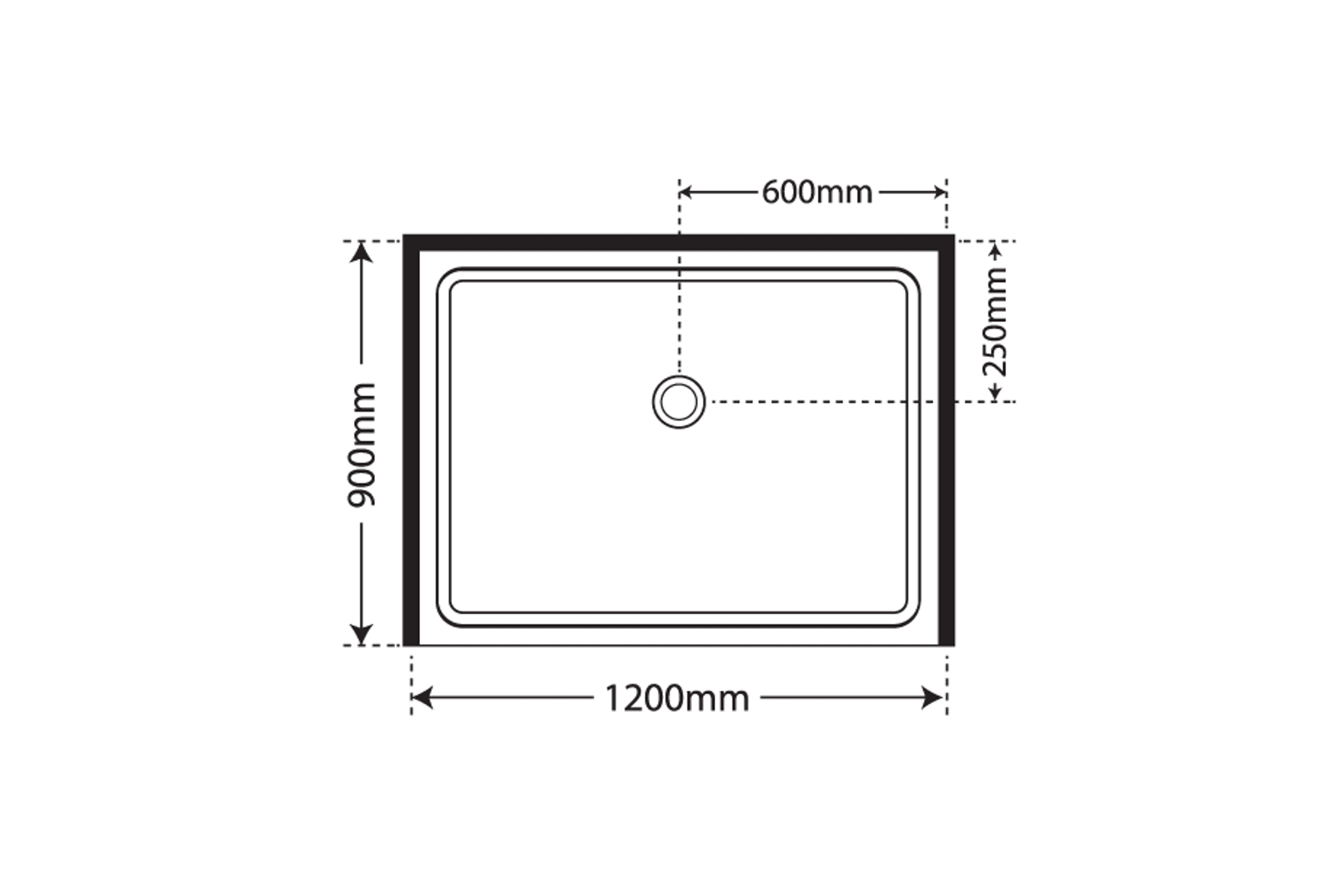 Horizon Alcove (3 Sided) Pivot Door Shower