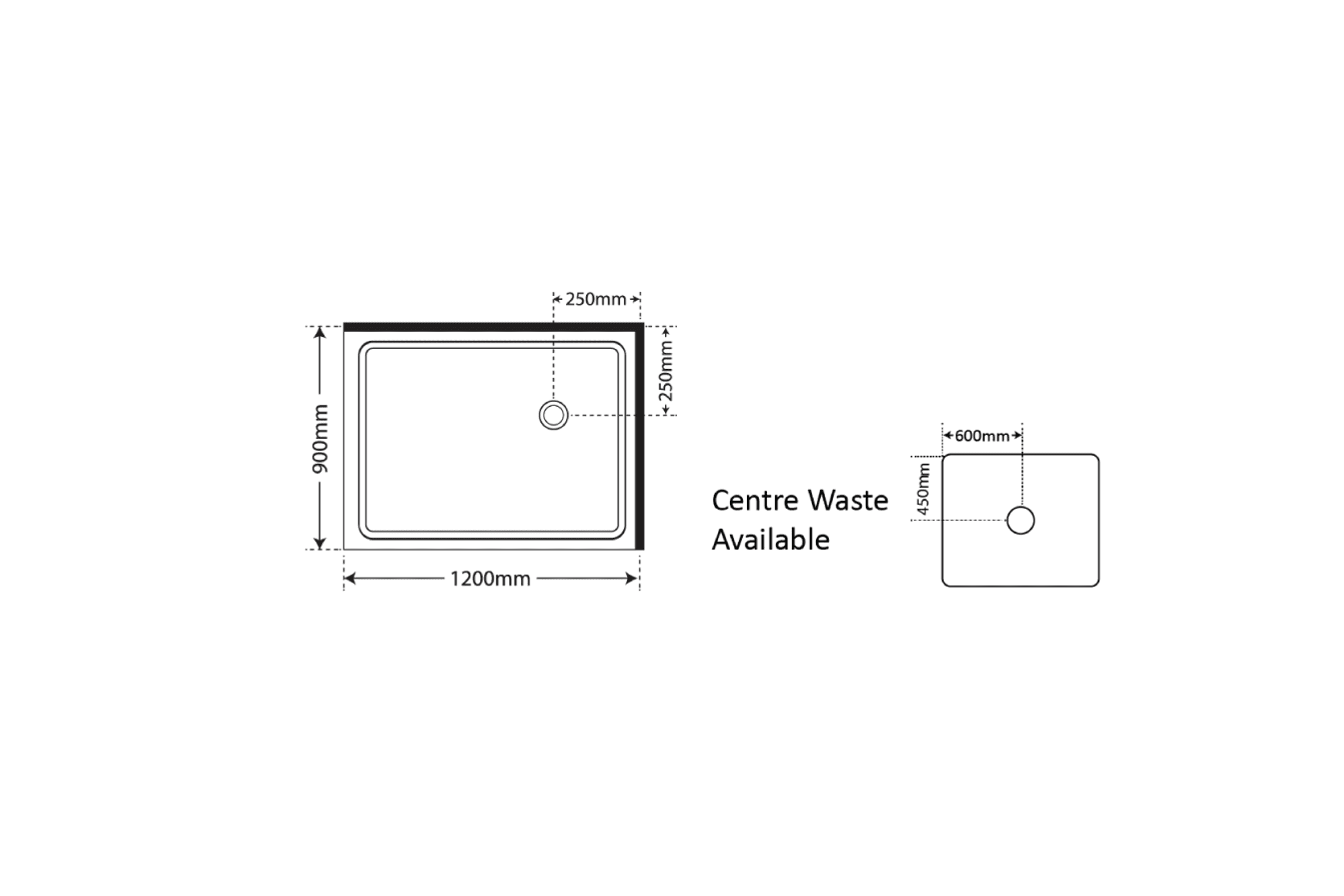 Horizon 2 Sided Pivot Door Shower