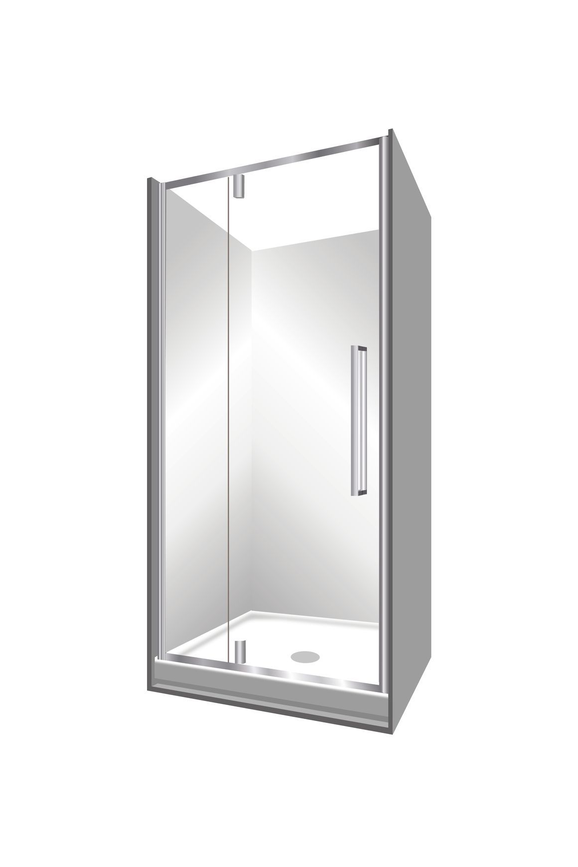 Horizon Alcove (3 Sided) Pivot Door Shower