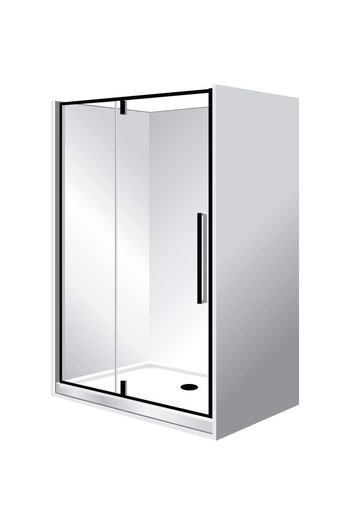 Horizon Alcove (3 Sided) Pivot Door Shower