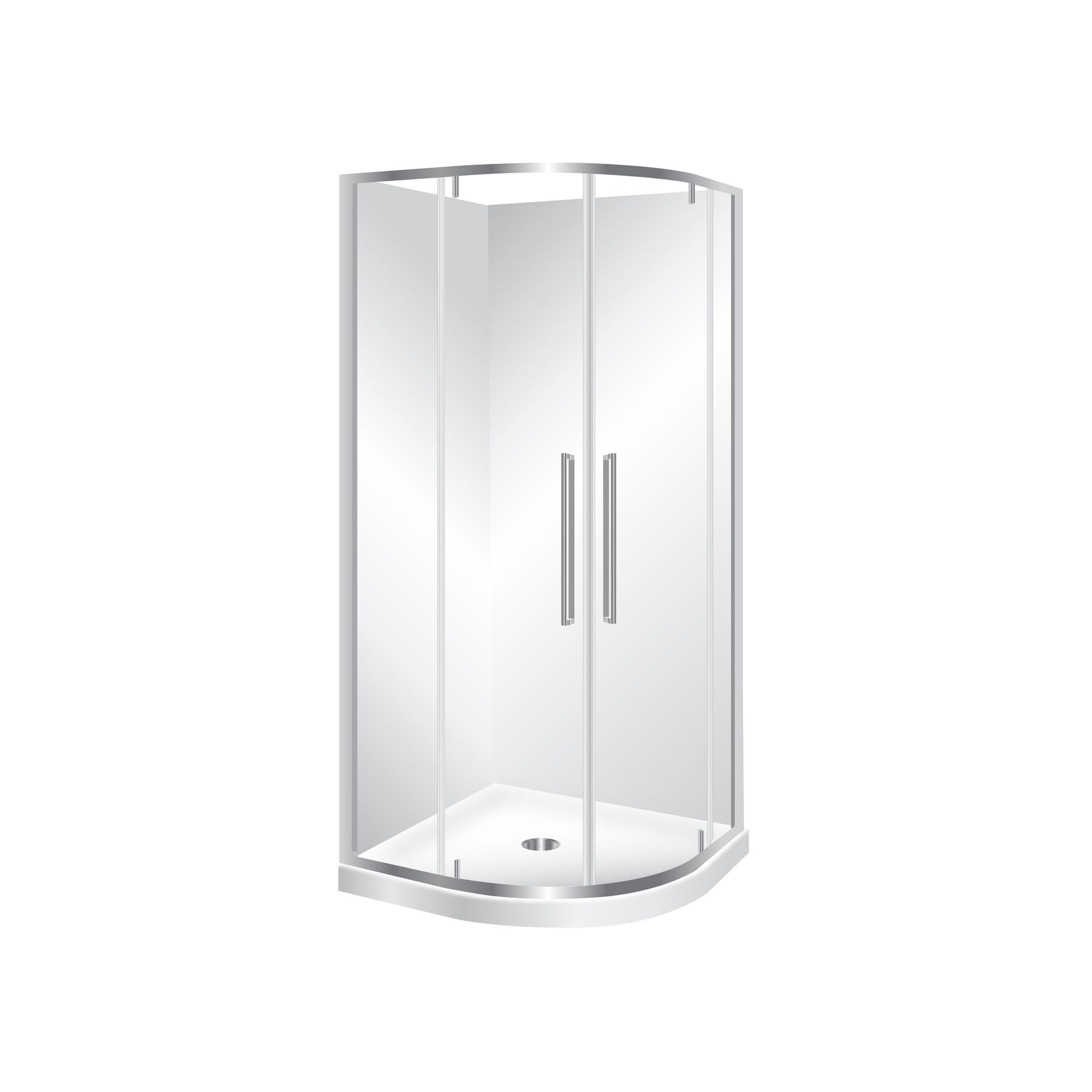 Horizon Round Corner Pivot Door Shower
