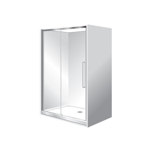 Horizon Alcove Sliding Door Shower with Clear Glass