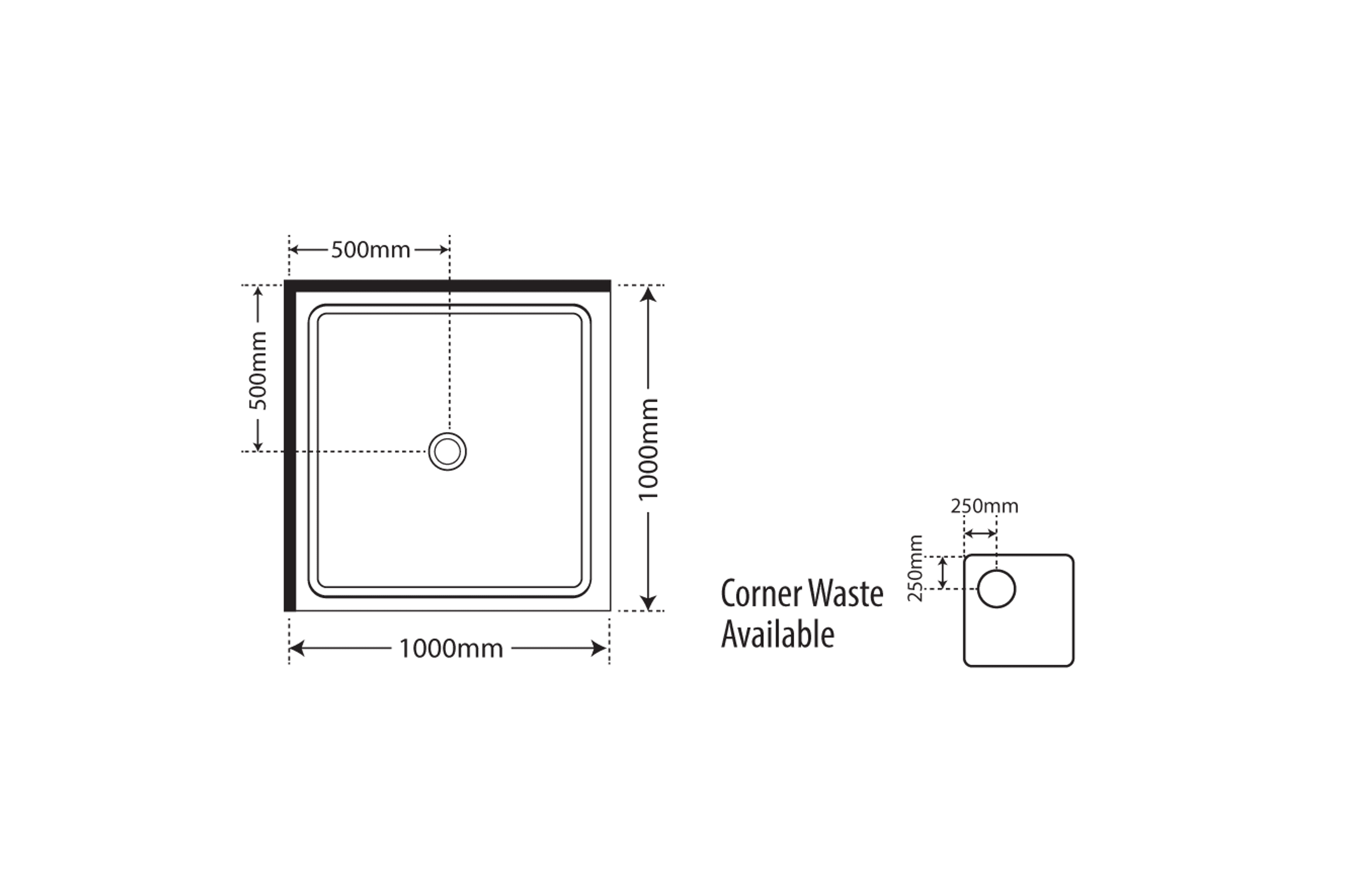 Horizon Corner Entry Pivot Door Shower