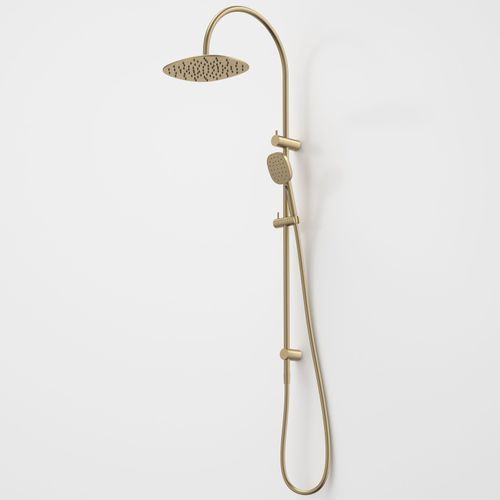 Contura II Rail Shower with Overhead  | Brushed Brass
