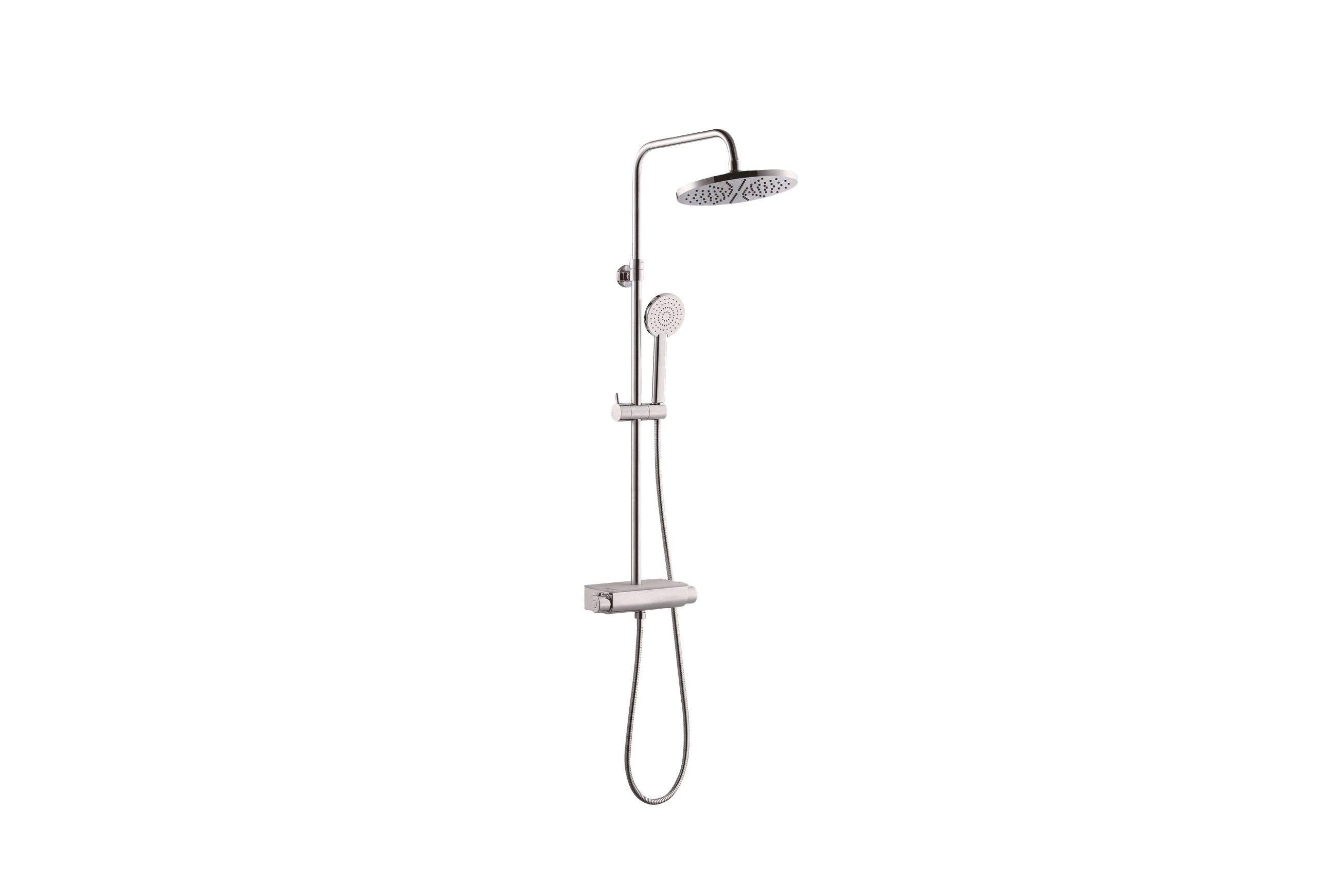 Classic Round Shower Set with Shelf