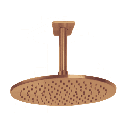 Loft Rain Shower with Ceiling Arm Brushed Copper