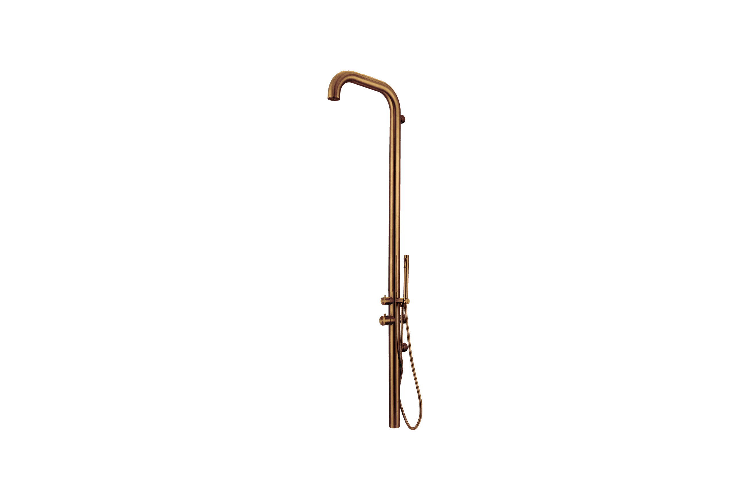 Pacific Outdoor Shower Tower Brushed Copper