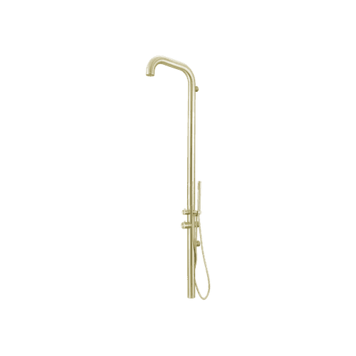 Pacific Outdoor Shower Tower Brushed Gold