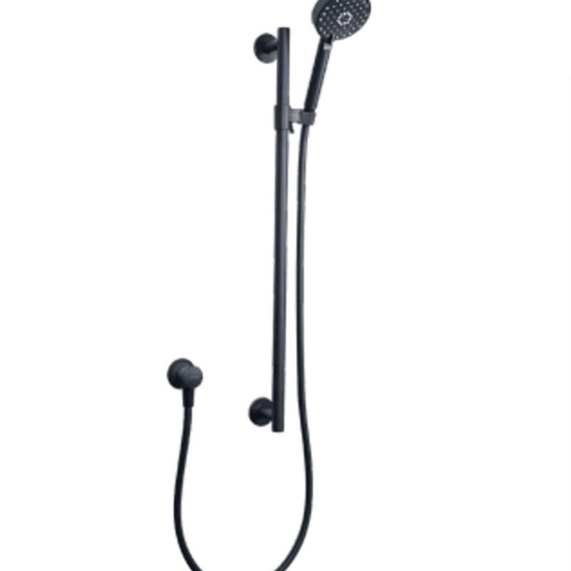 KOHLER Matte Black Slide Rail with Awaken Handshower