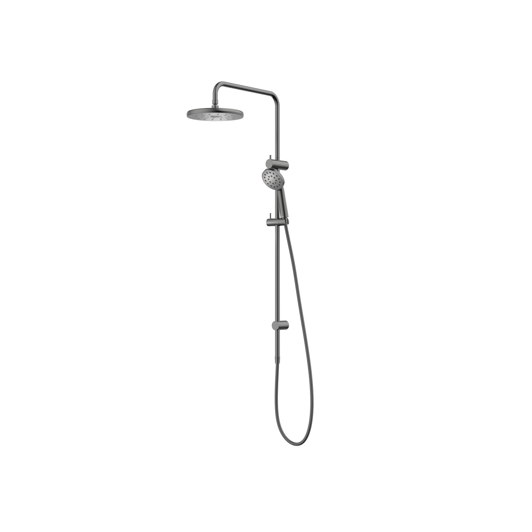 Maku MK2 Satinjet Shower System (Rail Shower & Overhead) - Gun Metal