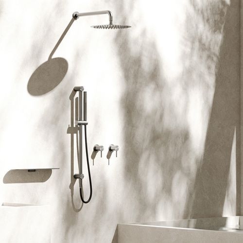Zen SS316L Shower Rail & Outdoor Shower Hose | Brushed Nickel