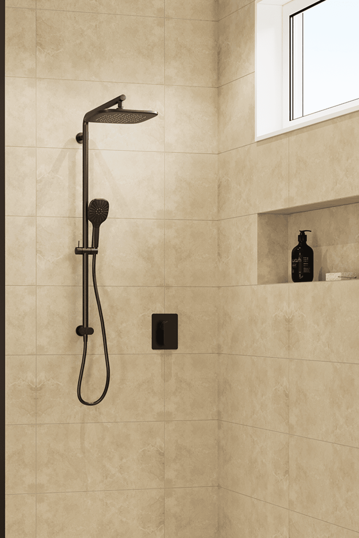 Splash Plus Square Column Shower 3 Function