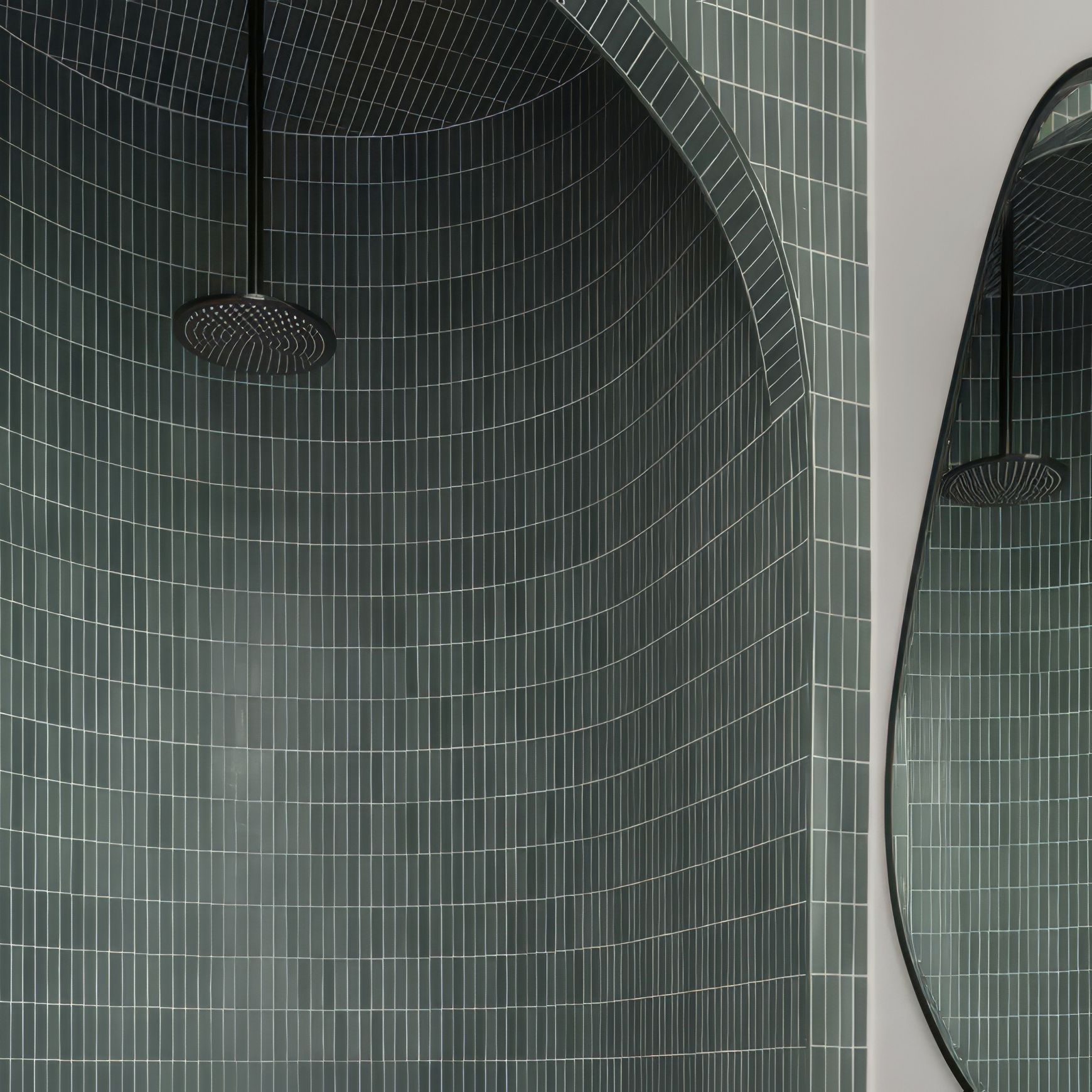 Shower Head Round 250mm - Brushed Gunmetal