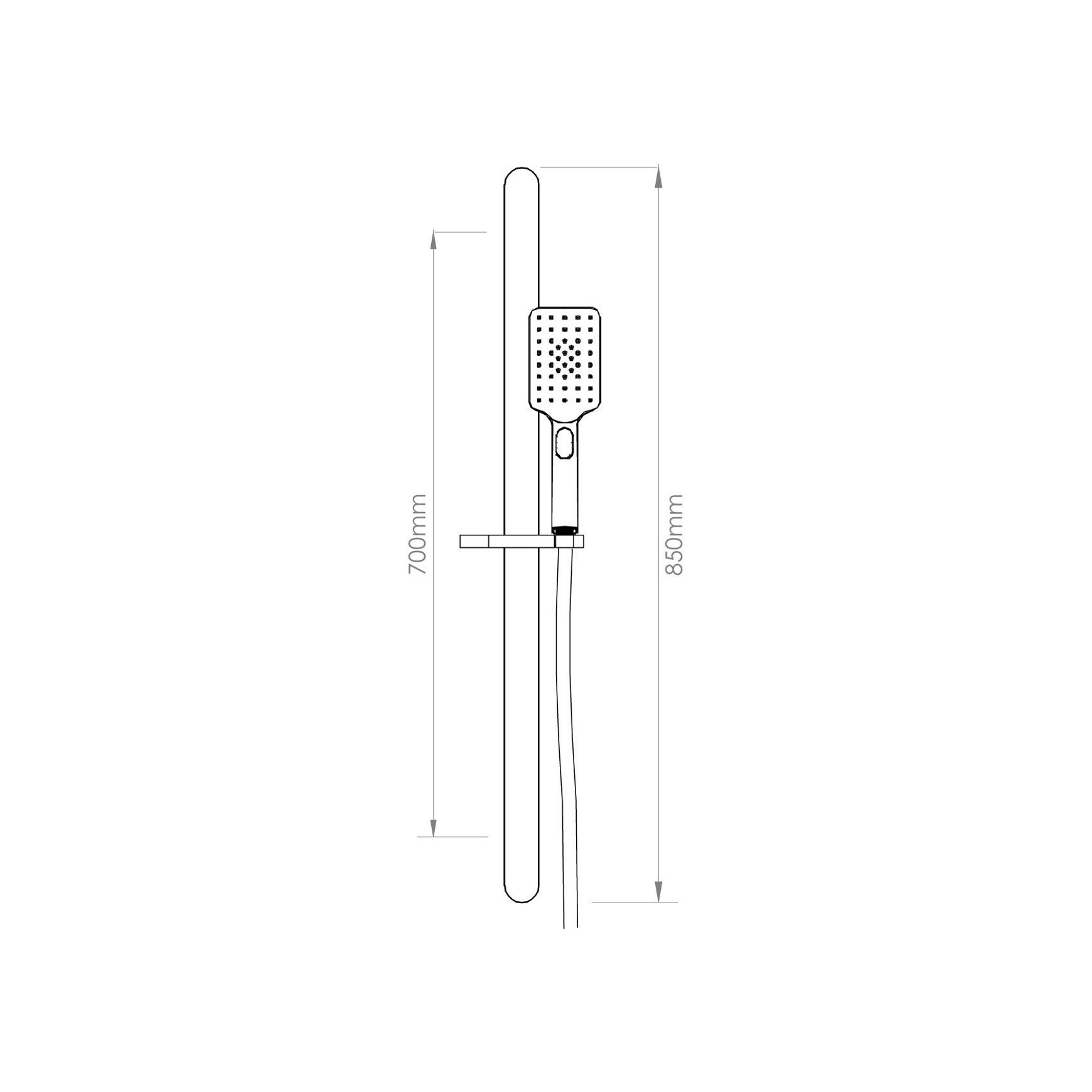 Eclipse 3 Function Slide Shower (Square)