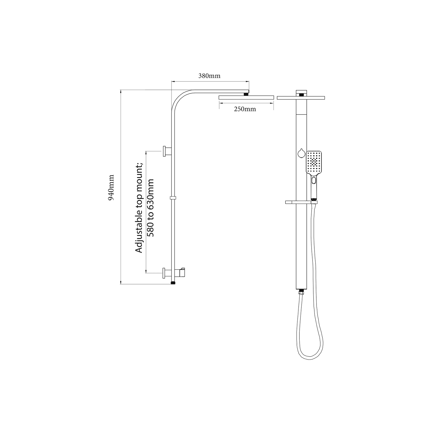 Olympia Double Head Shower (Round)