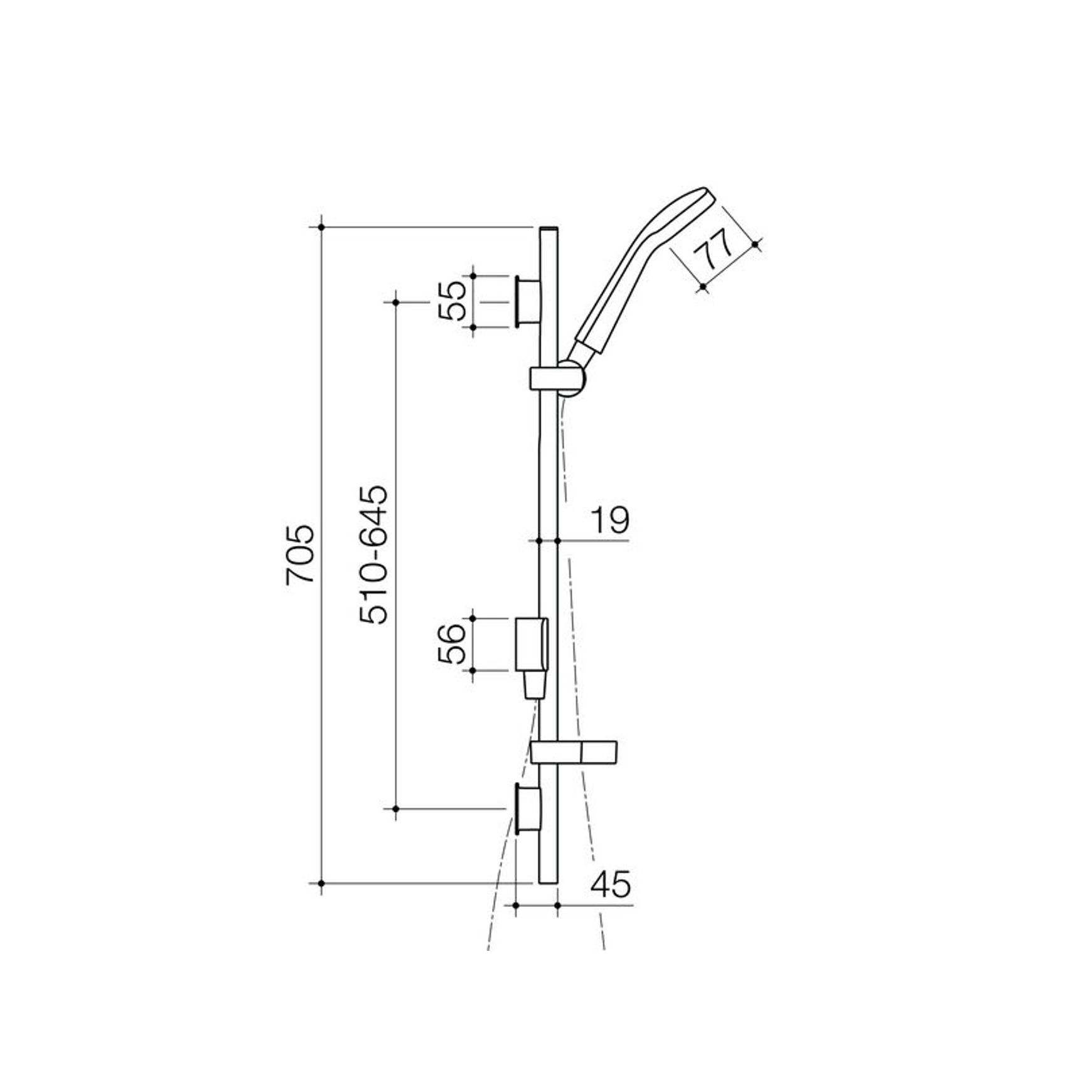Waipori MK2 Satinjet Rail Shower
