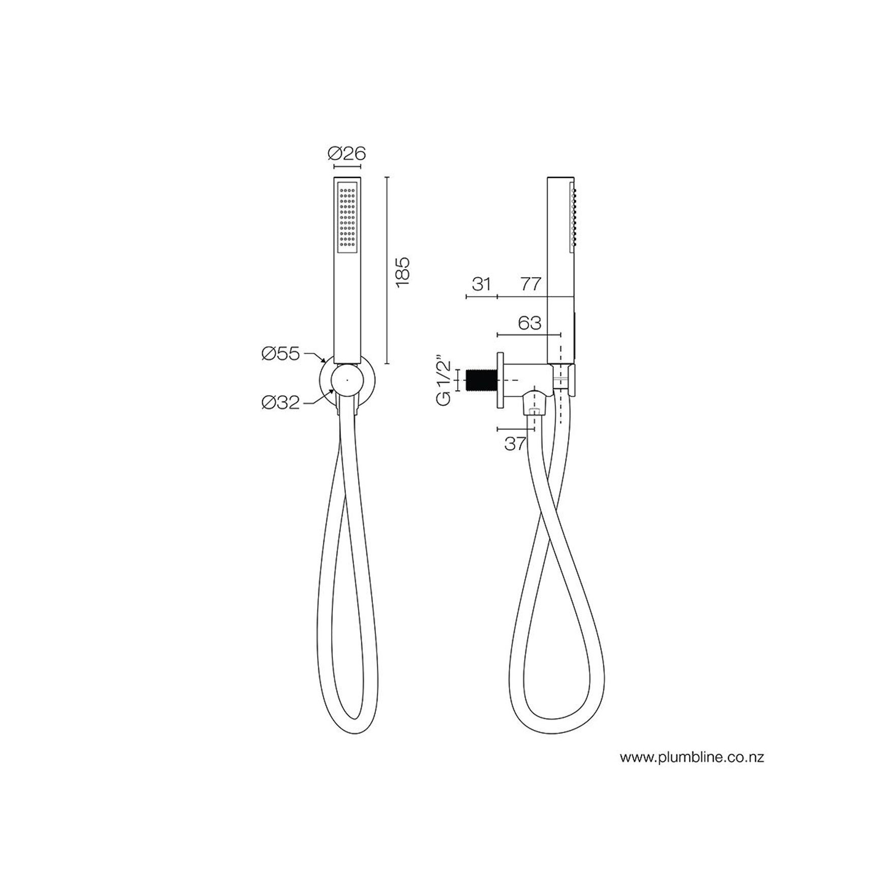 Oli 316 Wall Mount Shower Kit