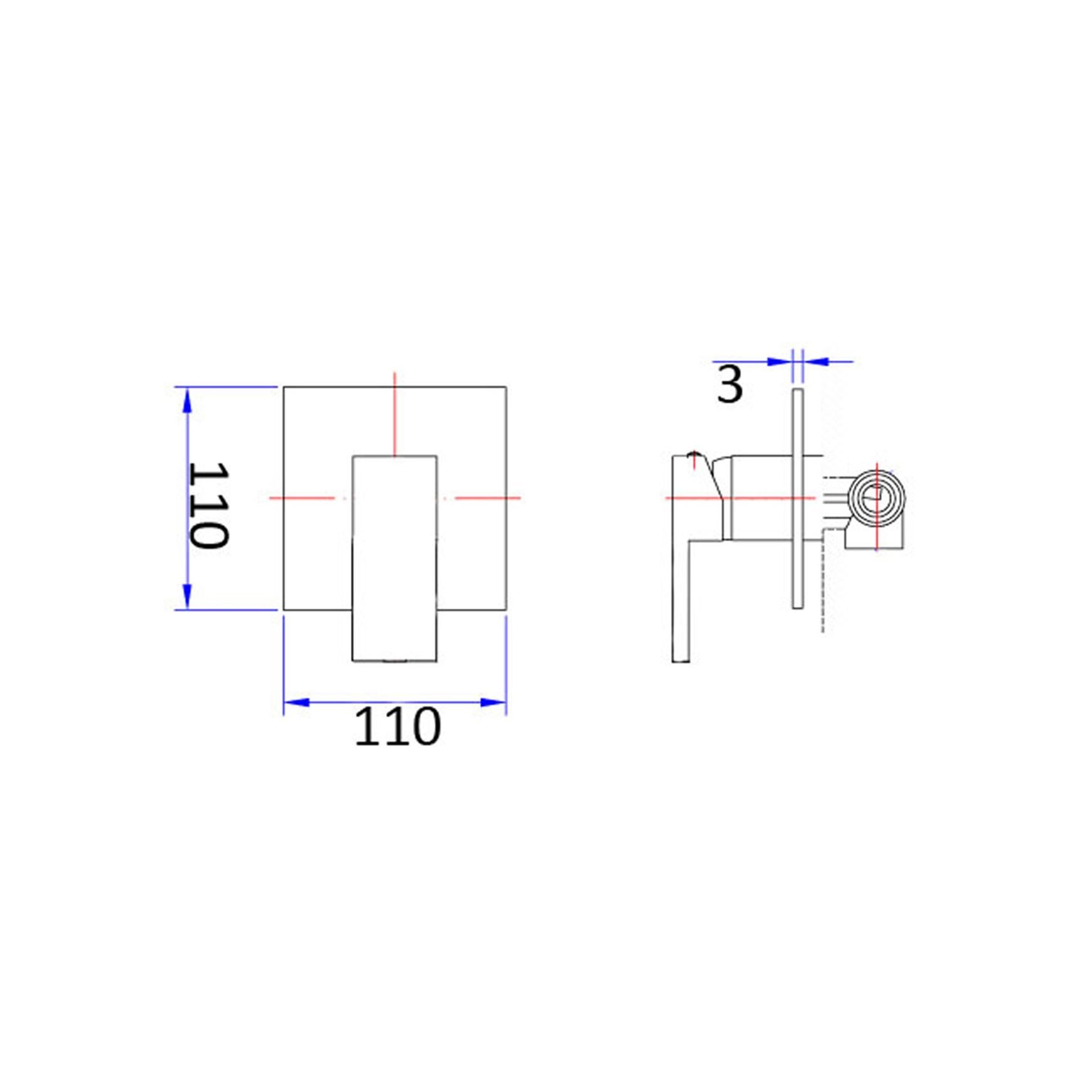 Unika Verona Wall Shower Mixer C