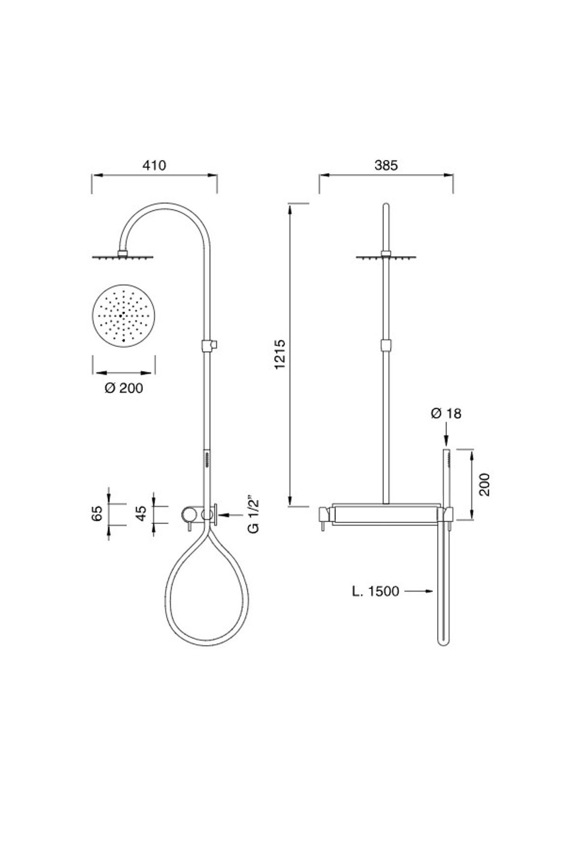 MILO 360 Wall Mounted Mixer Set by CEA