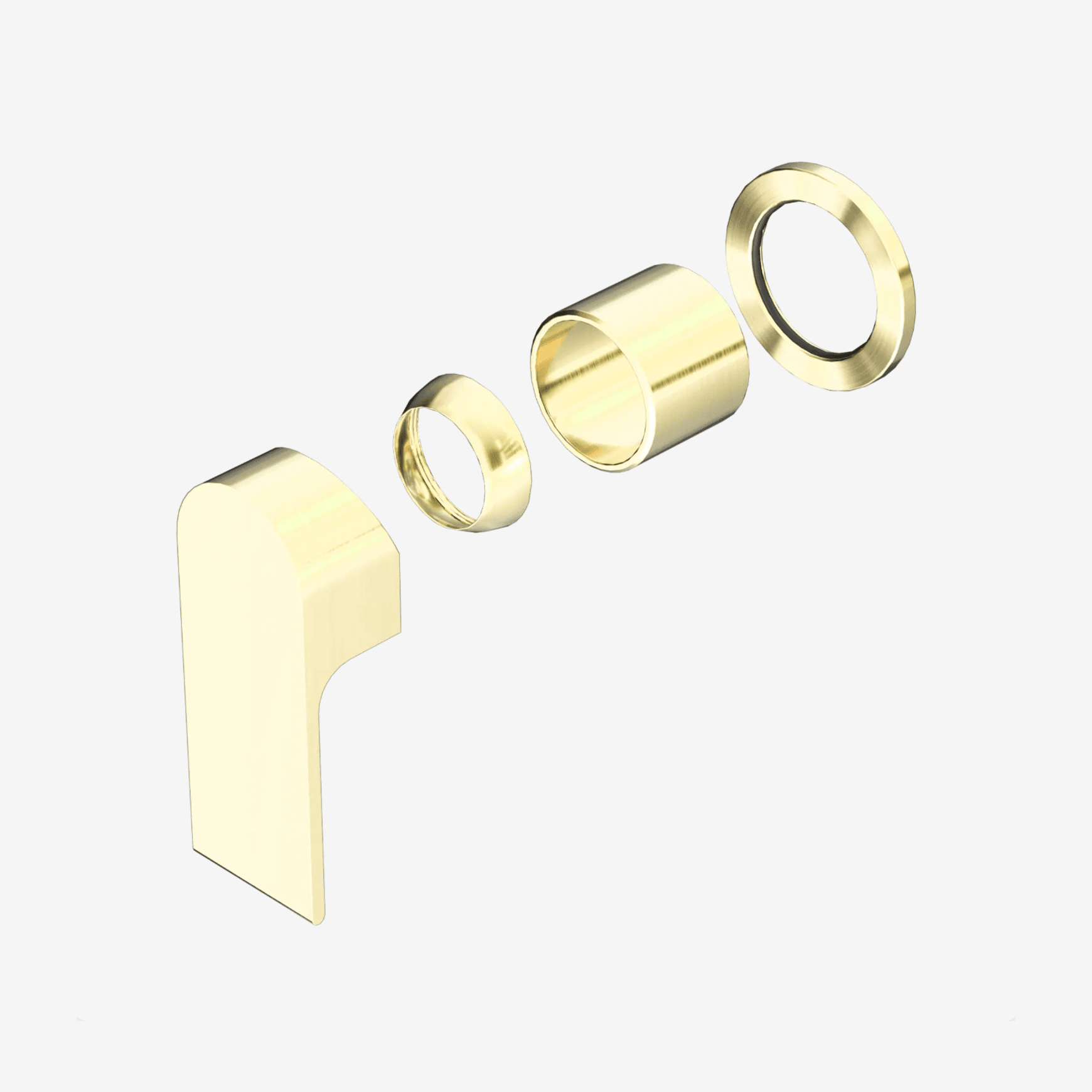 Bianca Shower Mixer 60mm Plate Trim Kits | Brushed Gold