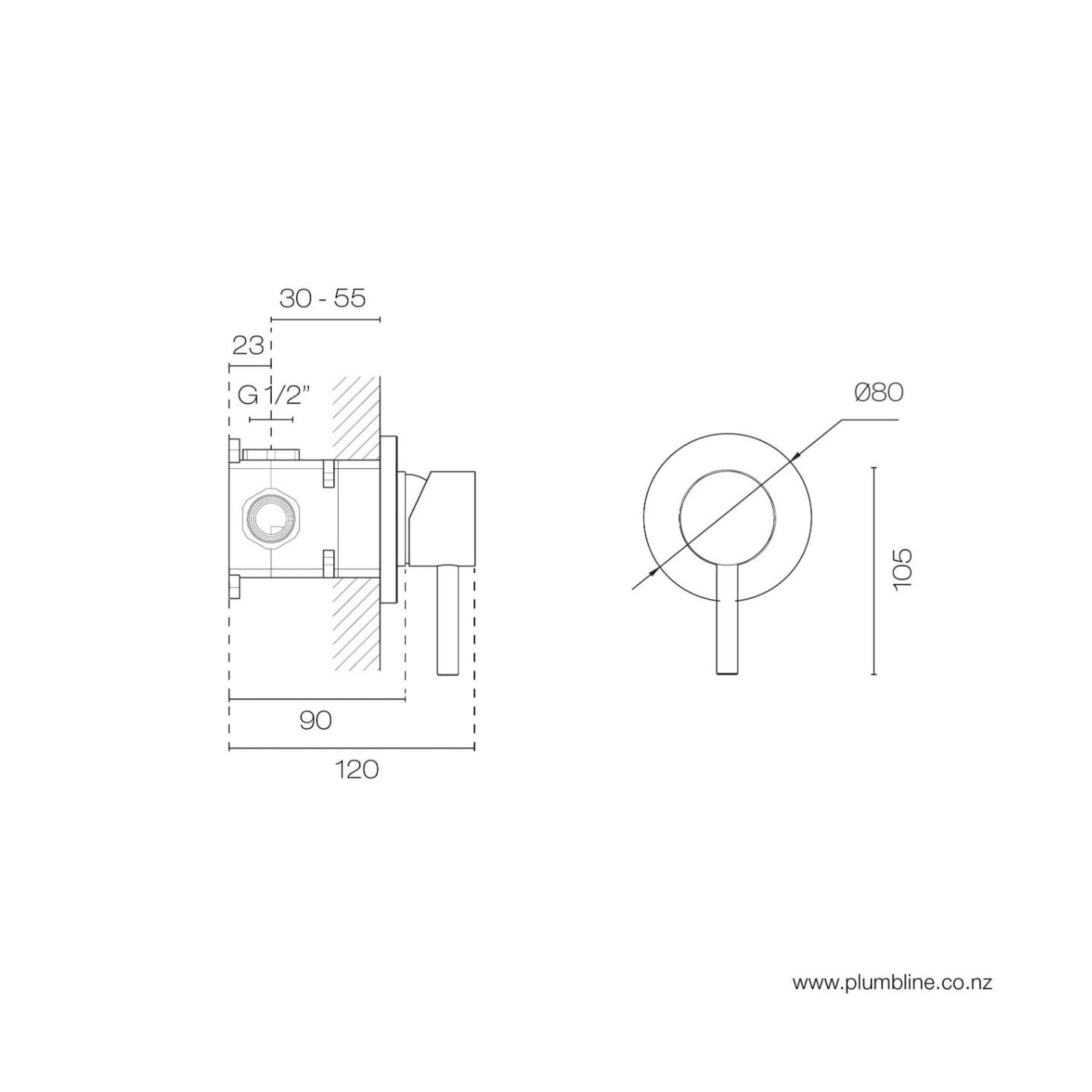Tube Shower Mixer