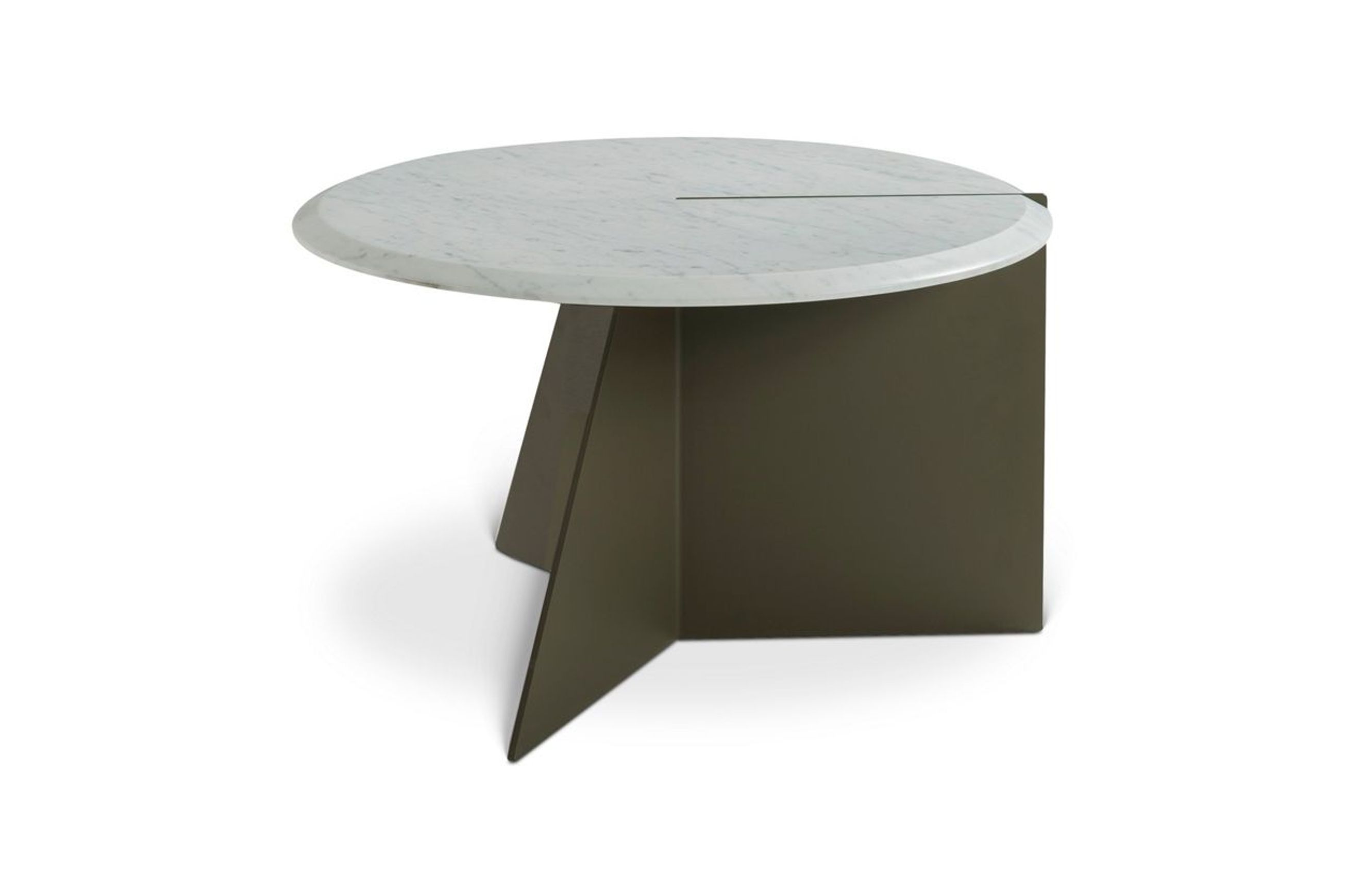 Nenuphar Bianco Carrare End Table