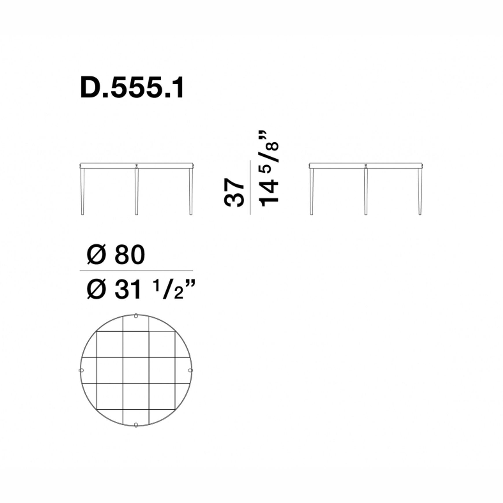 D.555.1 Side Table by Molteni&C