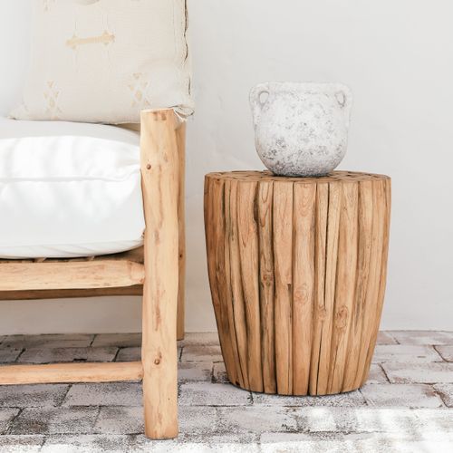 Jasper Wood Cluster Side Table 45cm