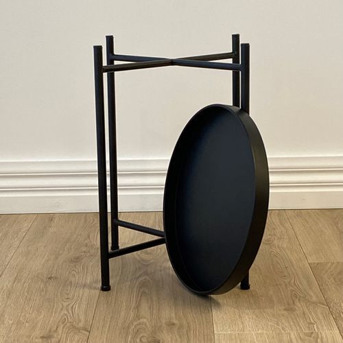 Sofia Round Side Table | Black