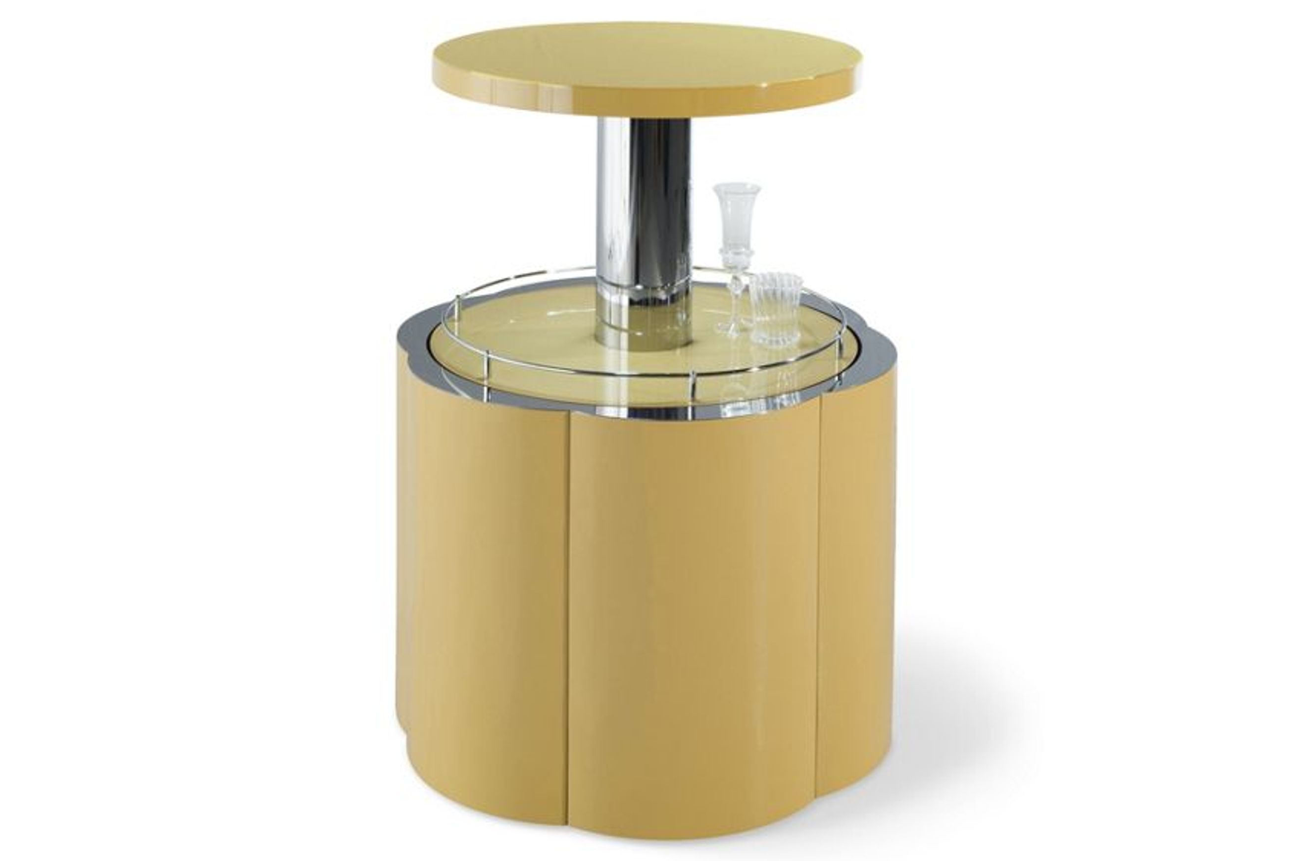 Lift Flower End Table Bar