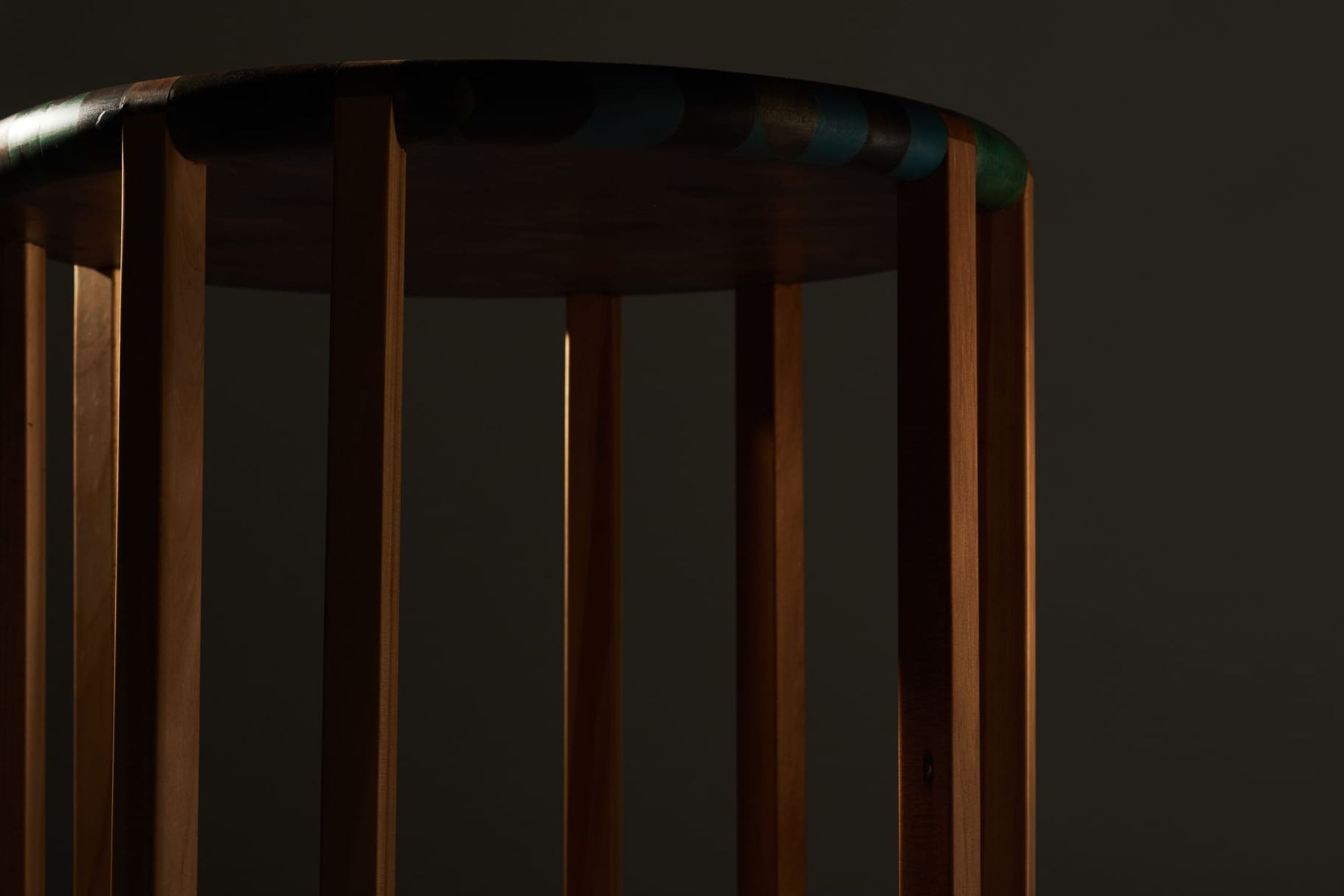 LETSWEAVE Side Table — Reclaimed Kauri & Rimu