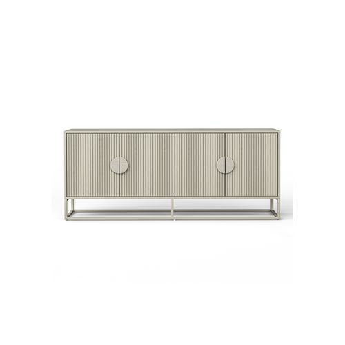 Braxton Ripple Slatted Sideboard | 180cm | Putty