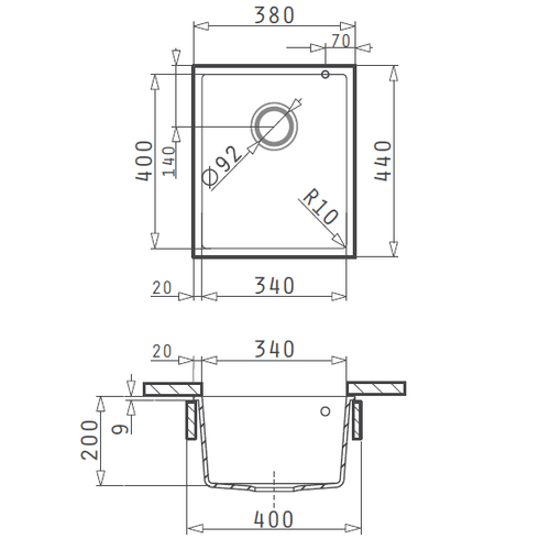 Platinum Quartz 380 Carbon Black