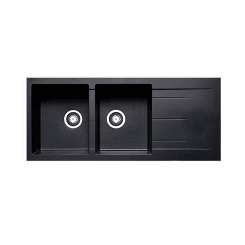 Platinum Quartz (Carbon Black) | 1160 Double Bowl