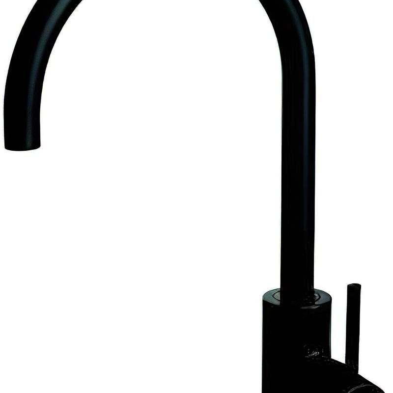 Platinum Gooseneck Sink Mixer Black