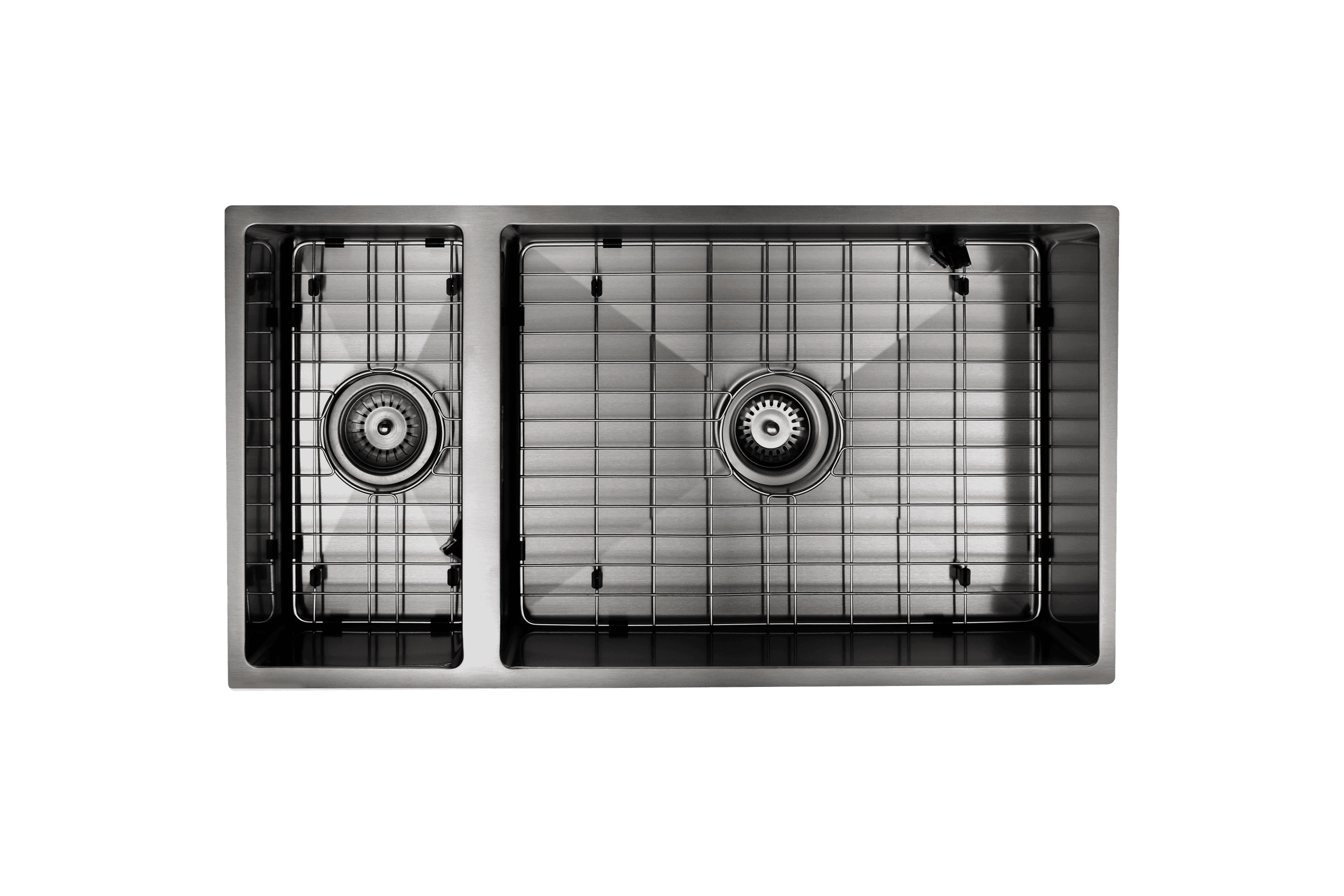 Aspen PVD 550/200mm Dual Kitchen Sink Gun Metal