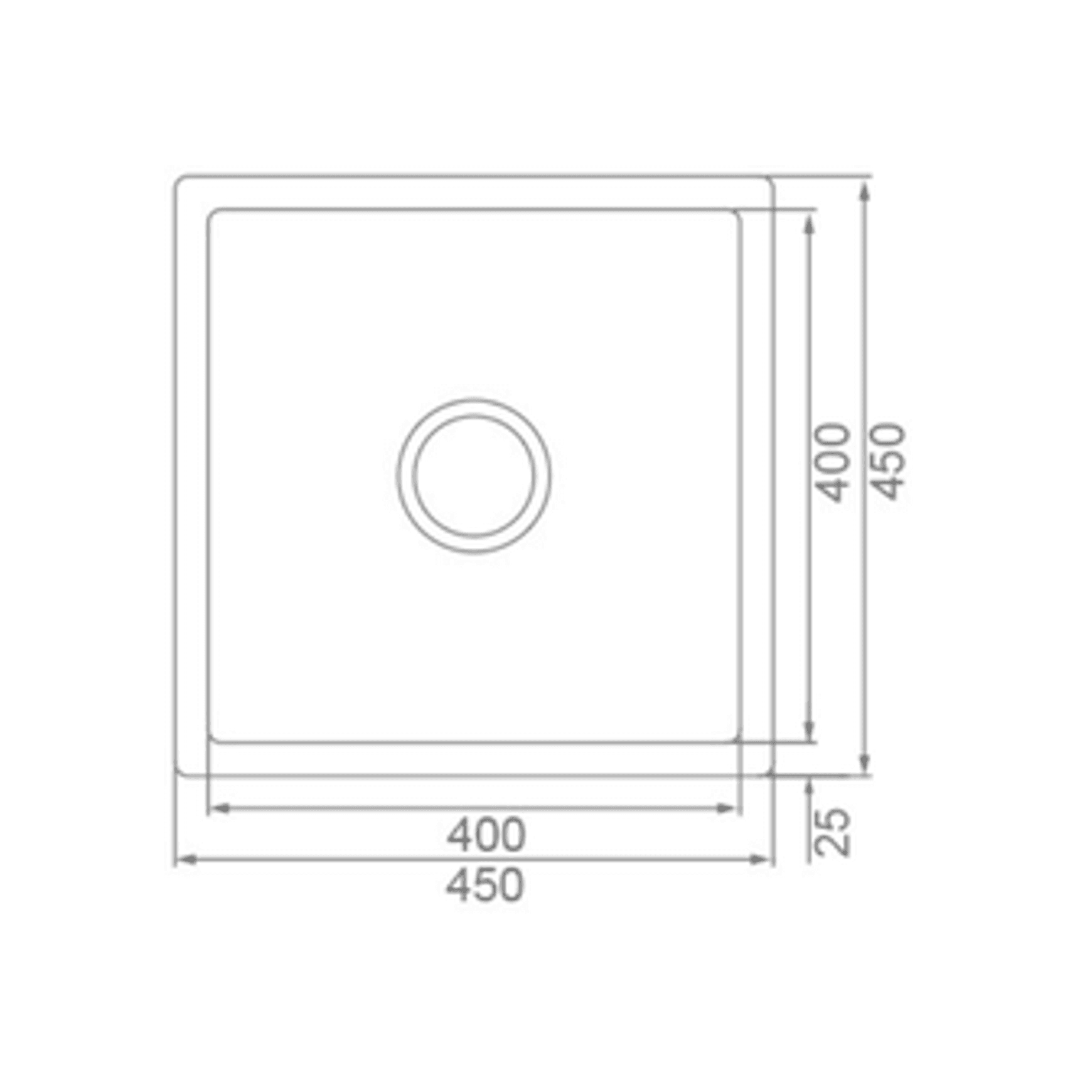 Amberley 400 x 400 | Kitchen Sink