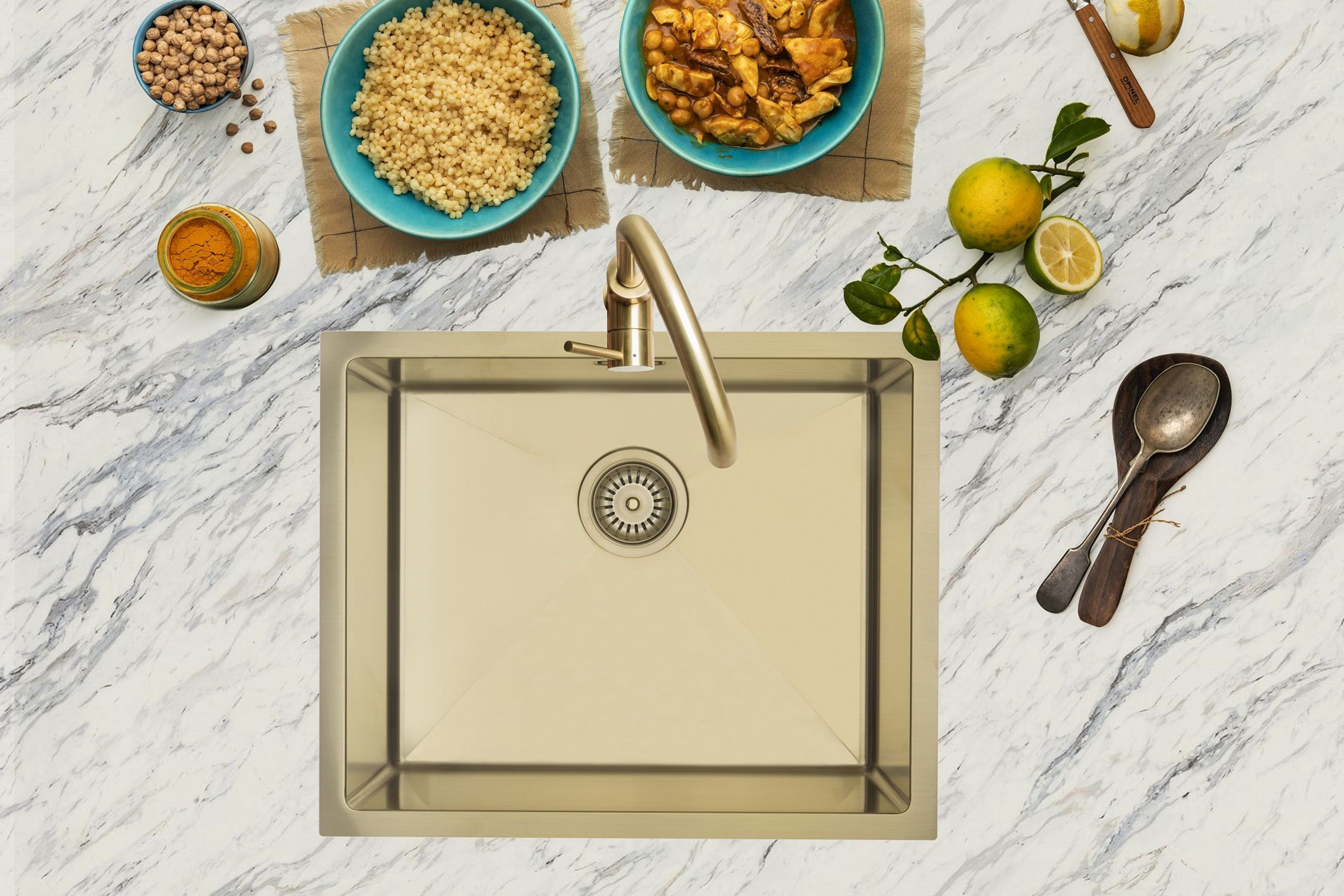 Aurora Coloured Stainless Steel Sinks by Mercer