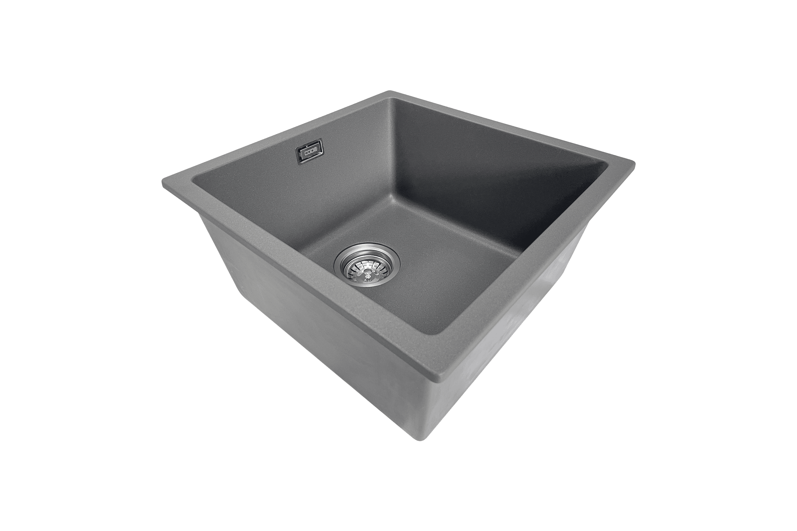 Aura Granite 400mm Single Kitchen Sink Charcoal
