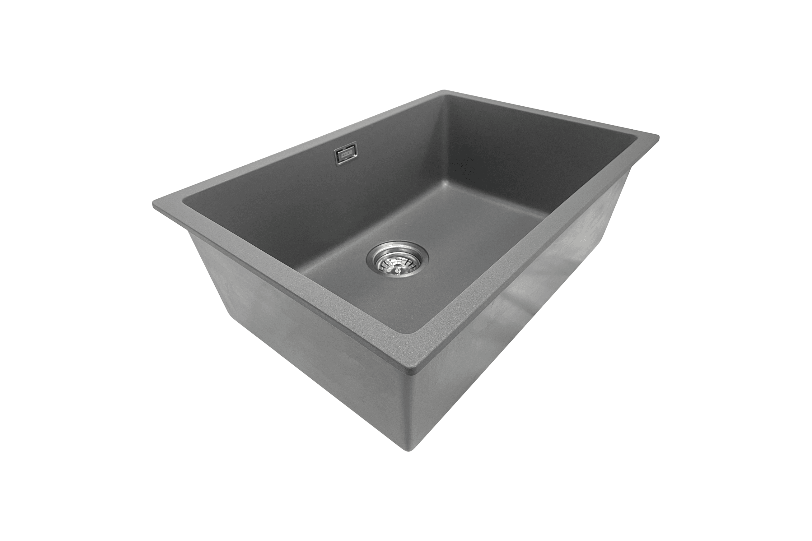 Aura Granite 600mm Single Kitchen Sink Charcoal