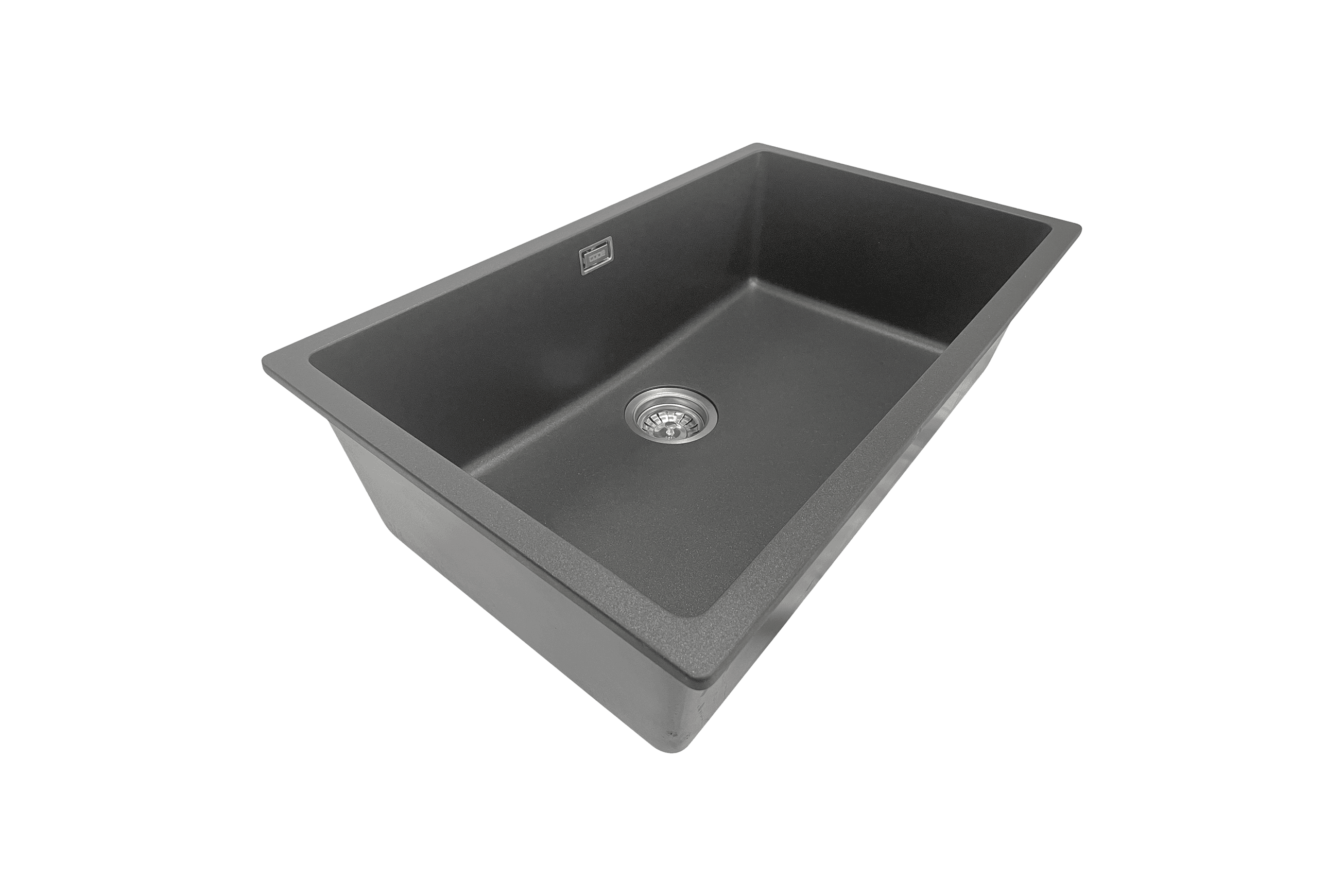 Aura Granite 700mm Single Kitchen Sink Charcoal