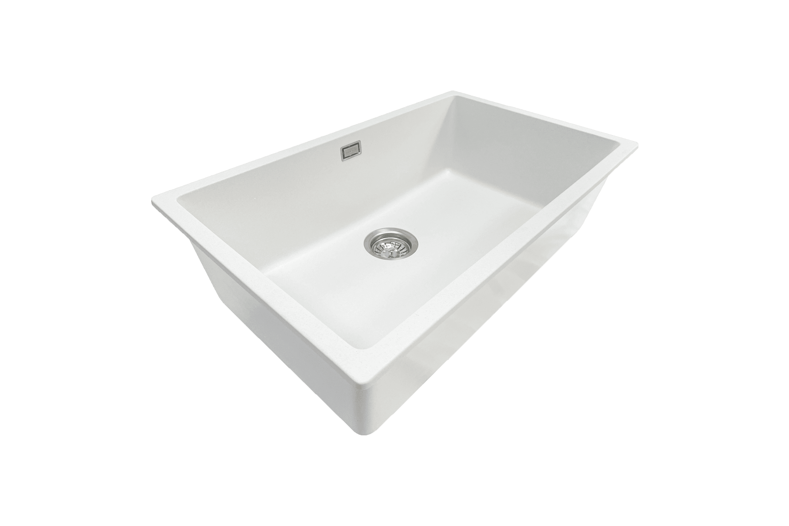 Aura Granite 700mm Single Kitchen Sink Matte White
