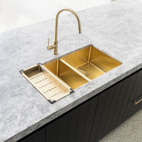 Lavello Kitchen Sink Colander by Meir - Bronze Gold