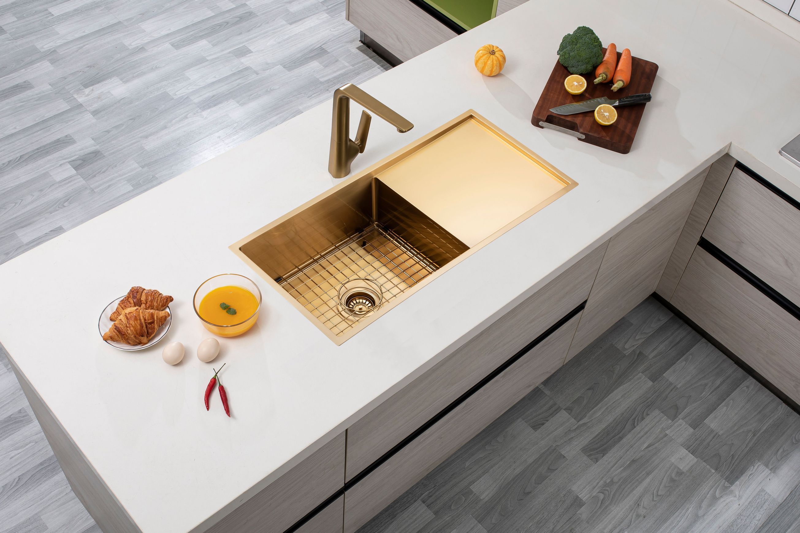 TWM4G 丨 S/S Kitchen Sink with Drainer Board