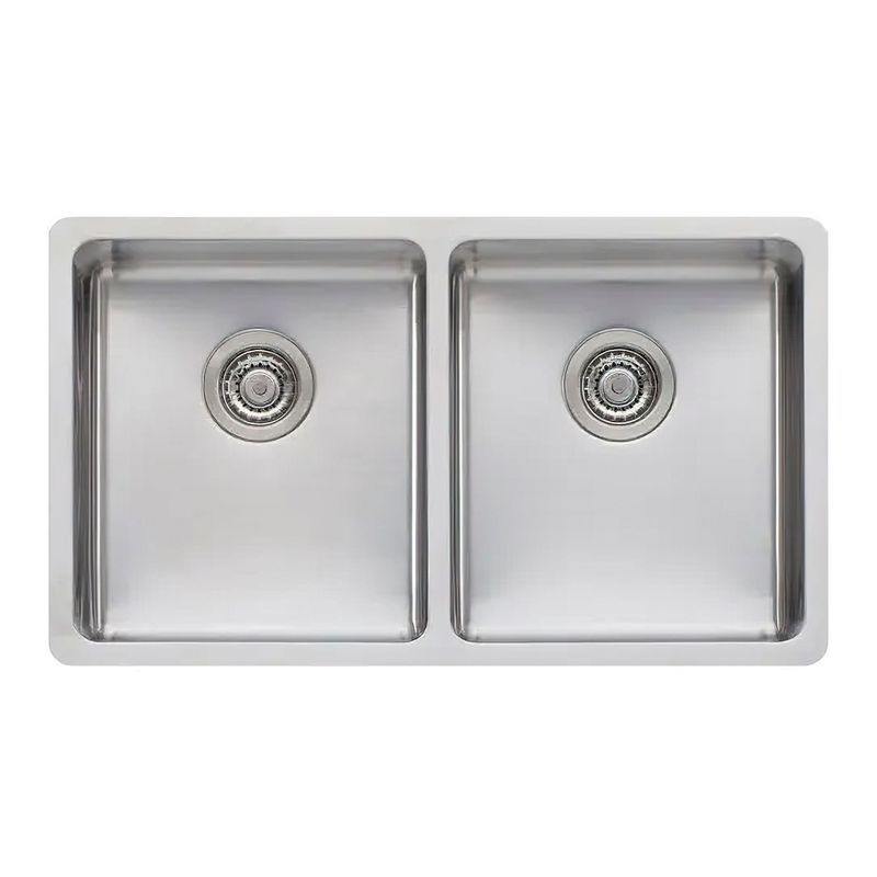Oliveri Sonetto Double Bowl Universal Sink - Stainless Steel