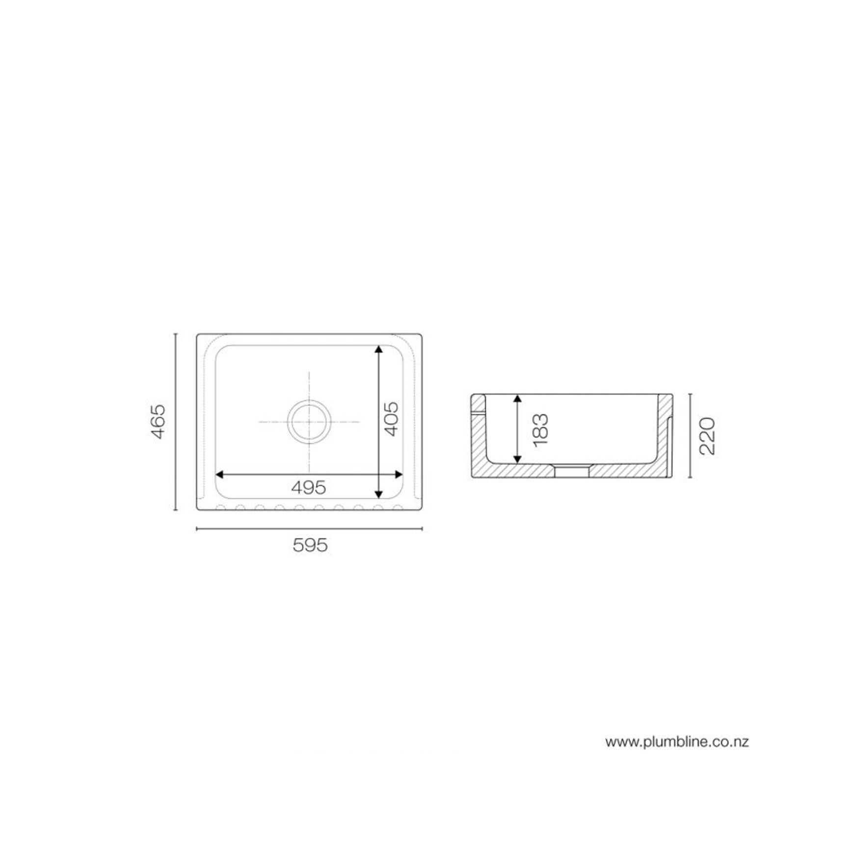 Bowland 600 Butler Sink