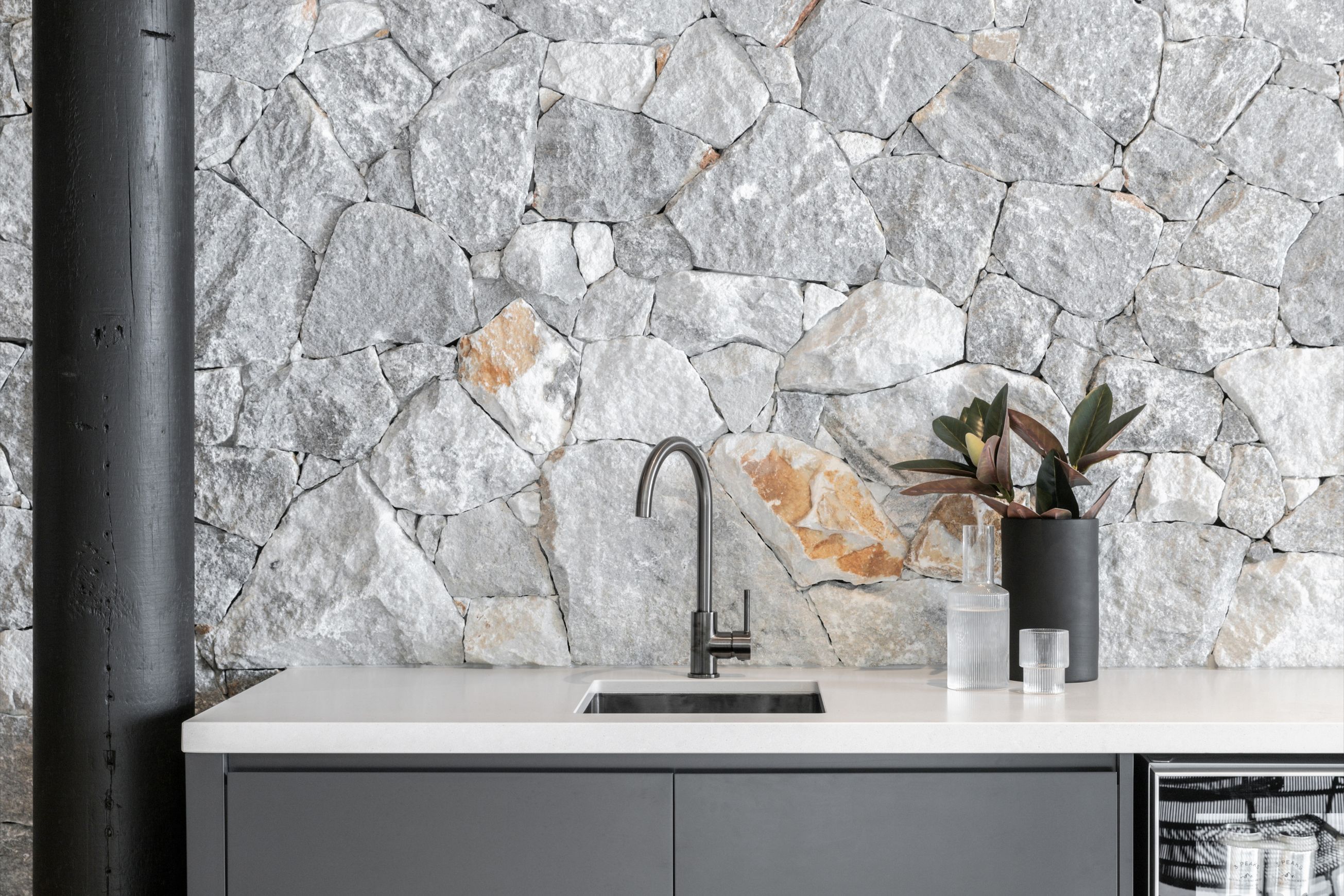 Ohelu Single Kitchen Sink 380mm - Brushed Gunmetal