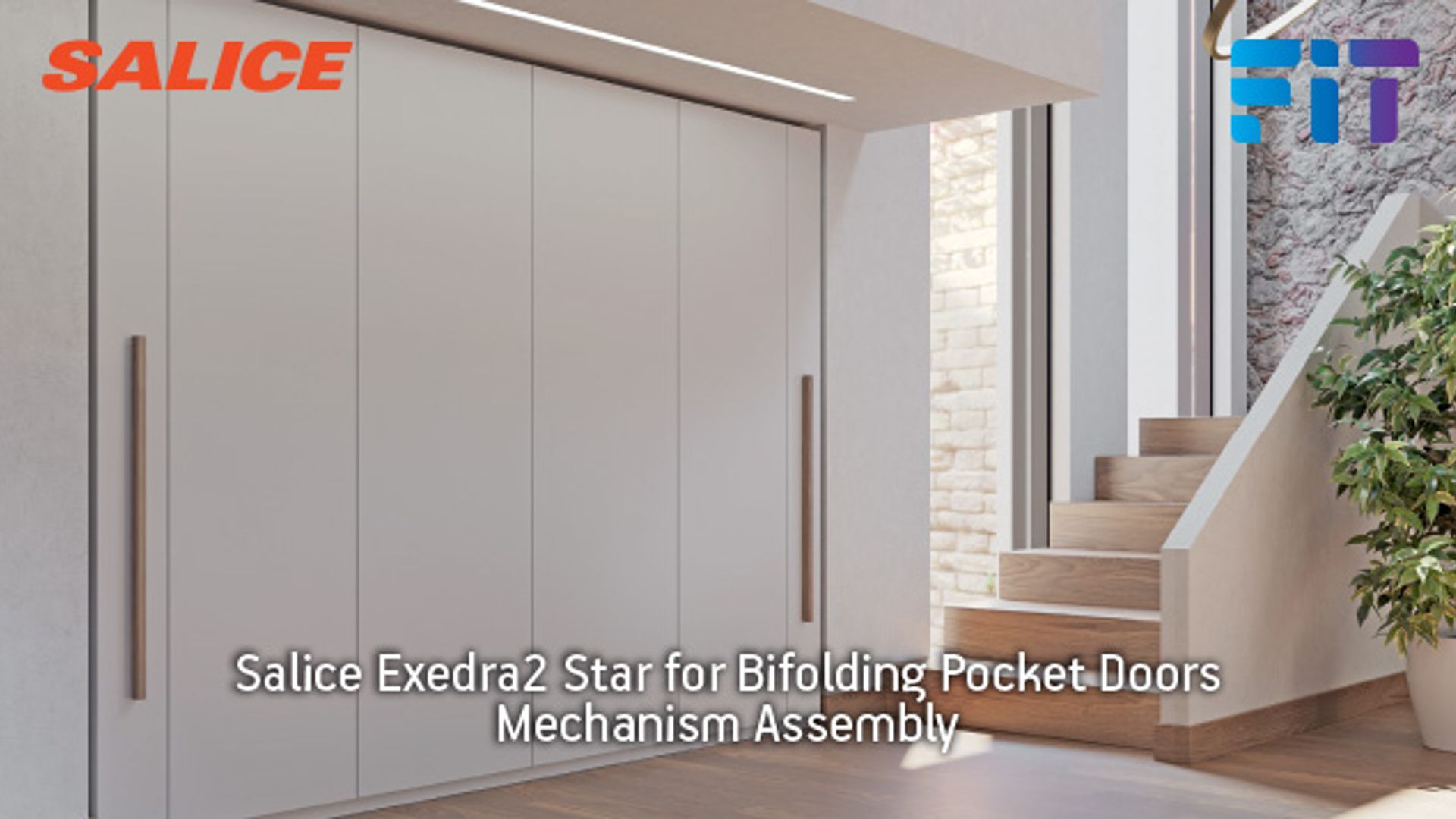 Salice Exedra2 Star for Bifolding Pocket Doors - Mechanism Assembly
