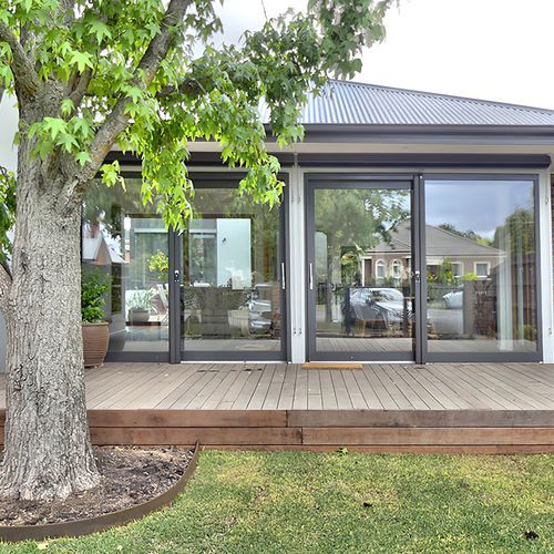 Wood-Alu | Corner Lift-slide Doors